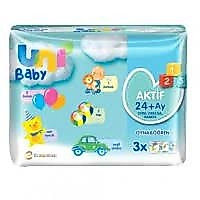 UNİBAYBY ISLAK HAVLU OYNA&ÖĞREN 3LÜ PAKET