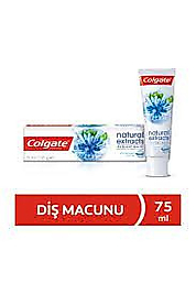 Colgate Diş Macunu Natural Extracts 75 ml Parlak Beyazlık*12ADET