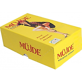 MÜJDE ÇORAP KÜLOTLU 500/SİYAH (2 BEDEN) - 6'LI PAKET