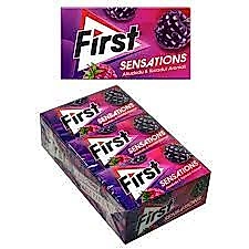 First Sensations Ahududu & Karadut Aromalı Sakız 27 gr X 12li Paket
