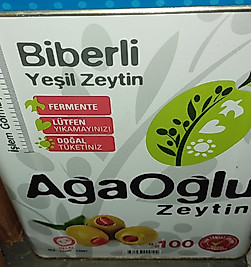 AĞAOĞLU YEŞİL  ZEYTİN 10KG TENEKE 161-180