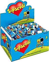 Şıpsevdi Çilek ve Muz Aromalı 100'lü Kutu Sakız