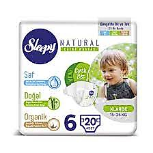 Sleepy Natural Jumbo Tekli 6 No Extra Large 20'li *5PK